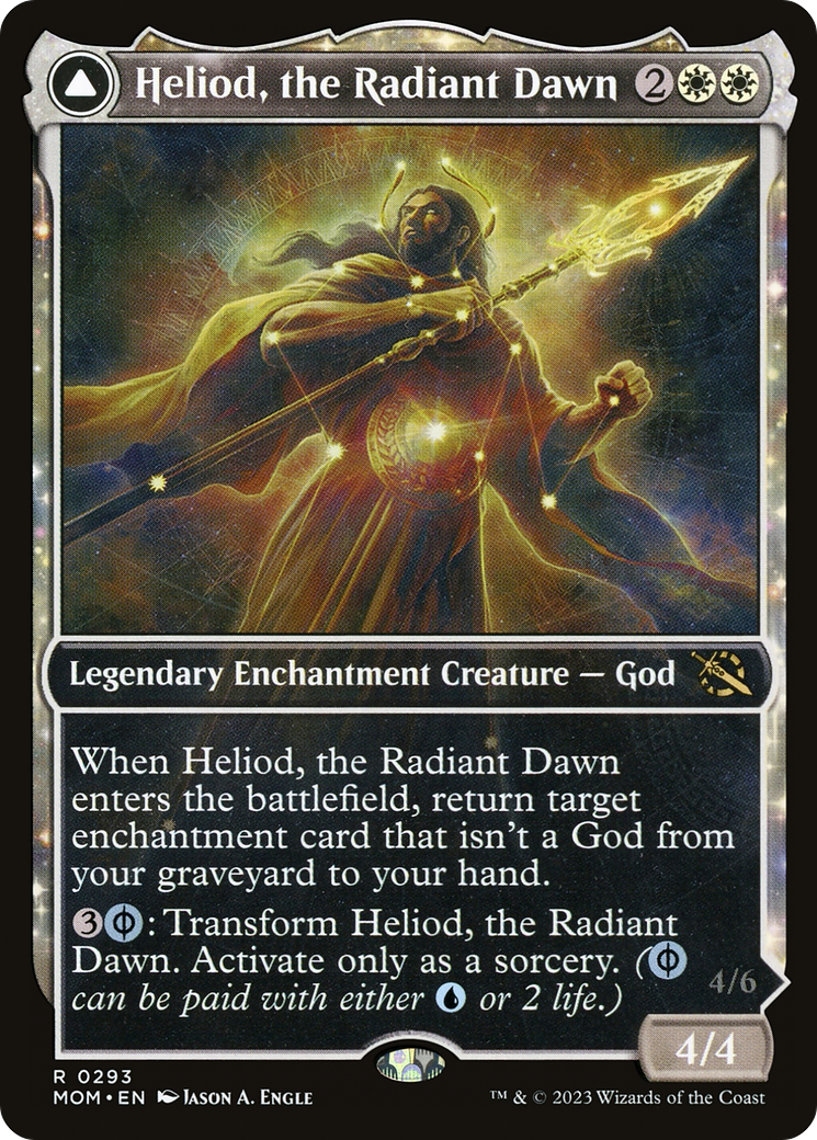 Heliod, the Radiant Dawn (Showcase) (MOM-293)  Foil - March of the Machine: (Showcase, enchantment)