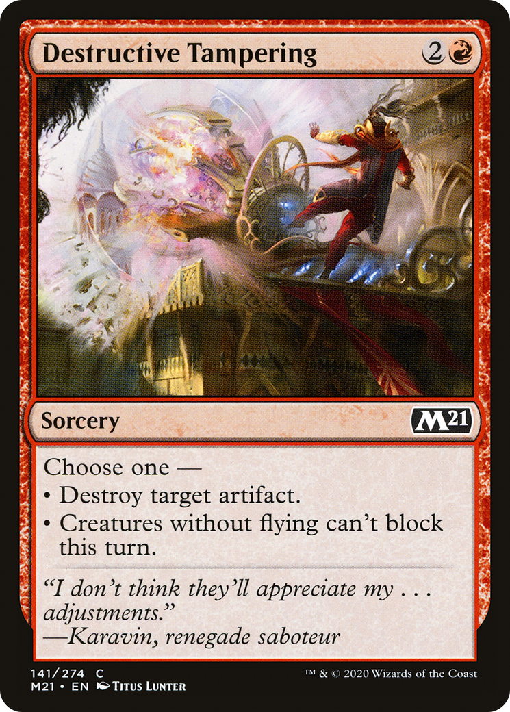 Destructive Tampering (M21-141)  - Core Set 2021