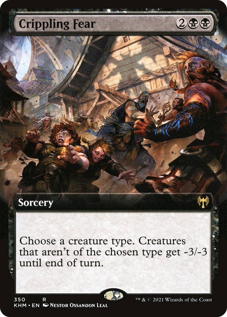 Crippling Fear (Extended Art) (KHM-350)  Foil - Kaldheim
