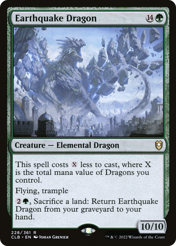 Earthquake Dragon (CLB-228)  - Commander Legends: Battle for Baldur's Gate