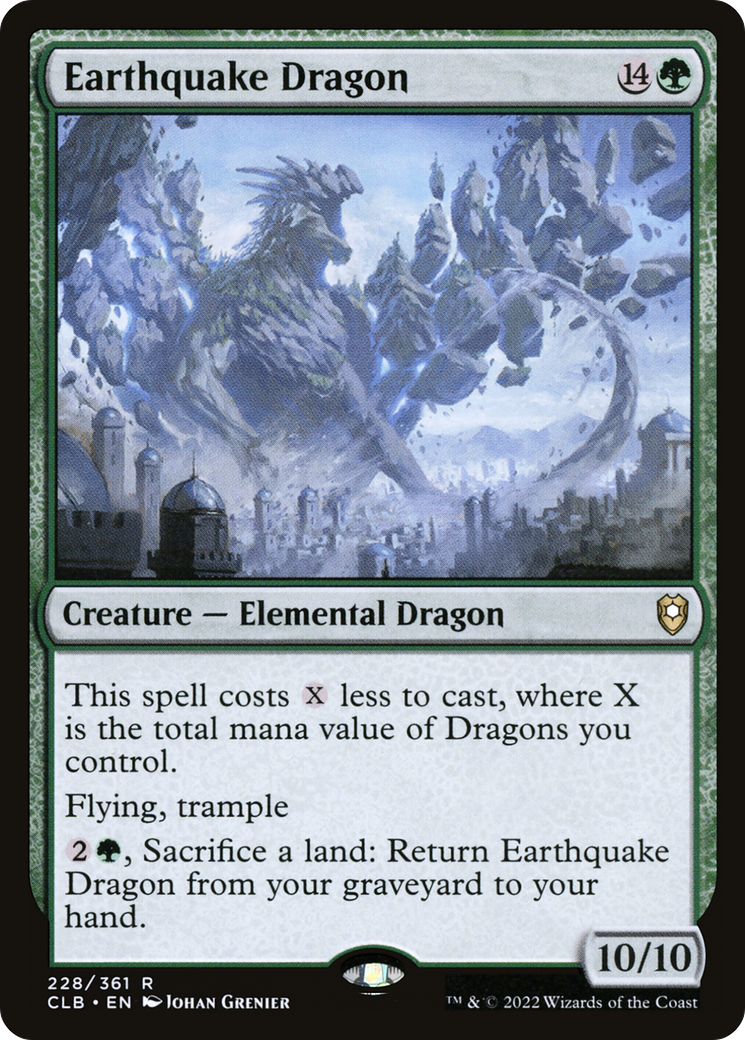 Earthquake Dragon (CLB-228)  Foil - Commander Legends: Battle for Baldur's Gate