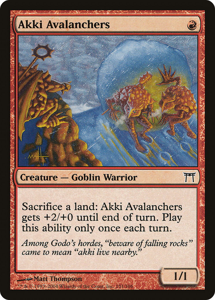 Akki Avalanchers (CHK-151) - Champions of Kamigawa Foil