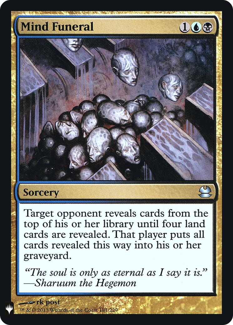 Mind Funeral (LIST-181)  Foil - The List