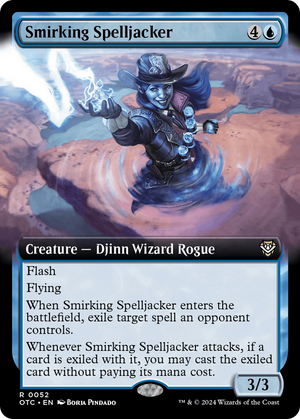Smirking Spelljacker (Extended Art) (OTC-052)  - Outlaws of Thunder Junction Commander: (Extended Art)