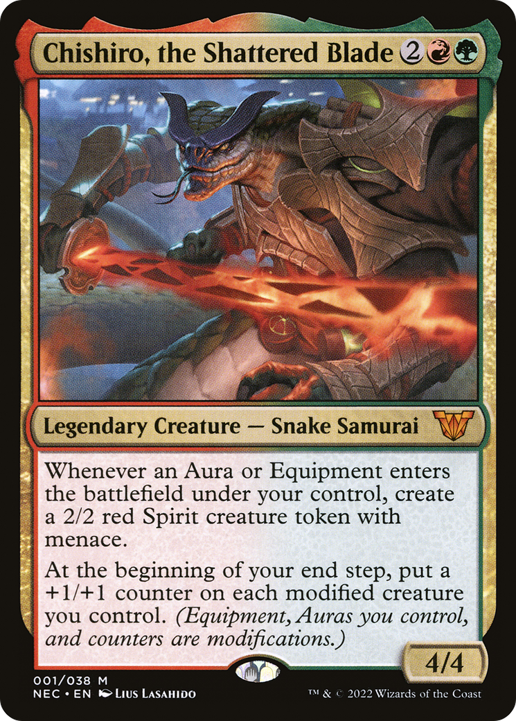 Chishiro, the Shattered Blade (NEC-001)  - Neon Dynasty Commander