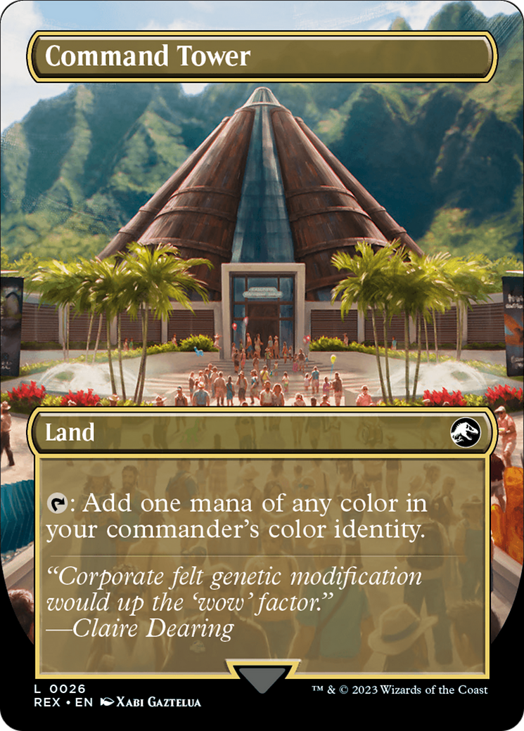 Command Tower (Borderless) (REX-026)  Foil - Jurassic World Collection
