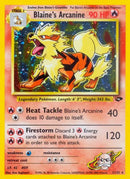 Blaine's Arcanine 001/132  - Unlimited Holofoil Gym Challenge - Holo Rare