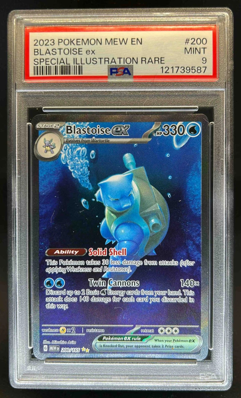 Pokemon Blastoise ex (200/165) [Scarlet & Violet: 151] PSA 9