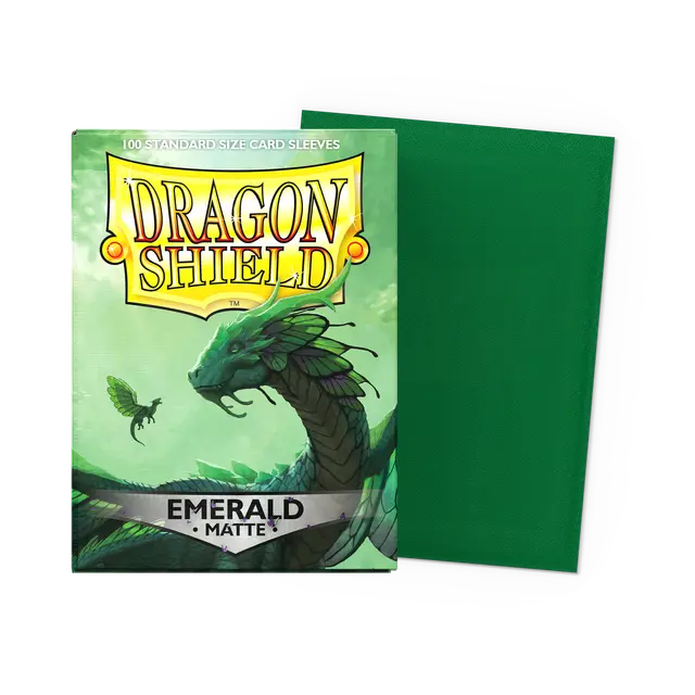 Dragon Shield Standard Size Sleeves Matte Emerald (100ct)