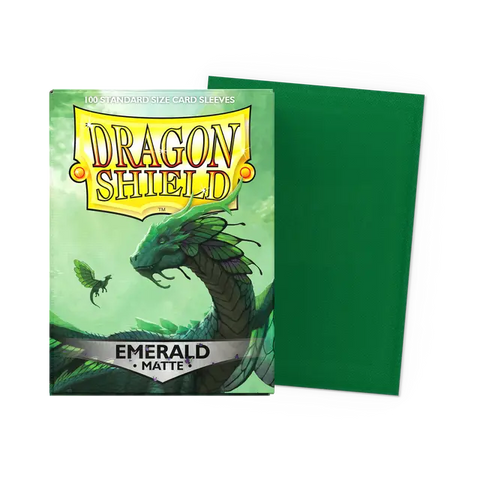 Dragon Shield Standard Size Sleeves Matte Emerald (100ct)