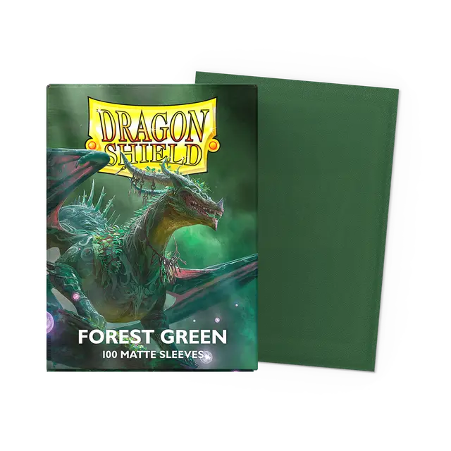 Dragon Shield Standard Size Sleeves Matte Forest Green (100ct)