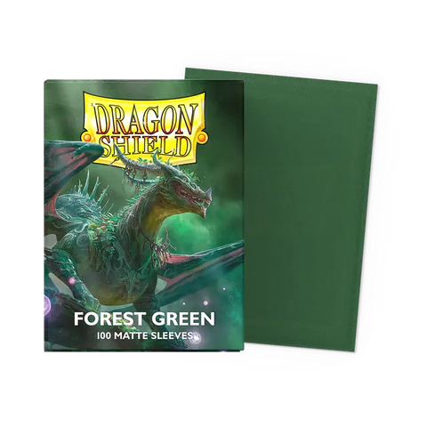 Dragon Shield Standard Size Sleeves Matte Forest Green (100ct)