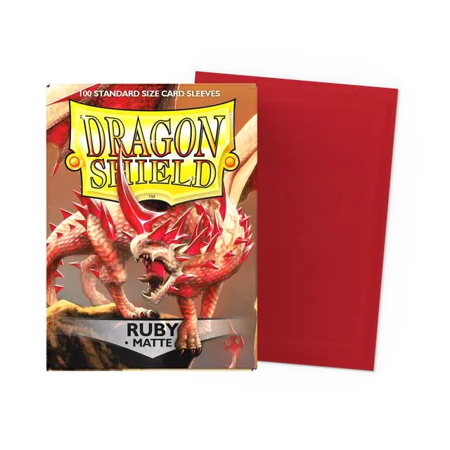 Dragon Shield Standard Size Sleeves Matte Ruby (100ct)