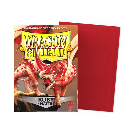 Dragon Shield Standard Size Sleeves Matte Ruby (100ct)