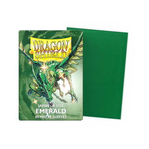 Dragon Shield Japanese Size Sleeves Matte Emerald (60ct)