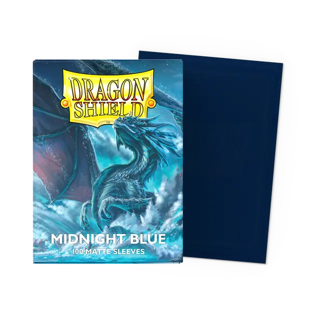 Dragon Shield Standard Size Sleeves Matte Midnight Blue (100ct)