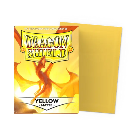 Dragon Shield Standard Size Sleeves Matte Yellow (100ct)