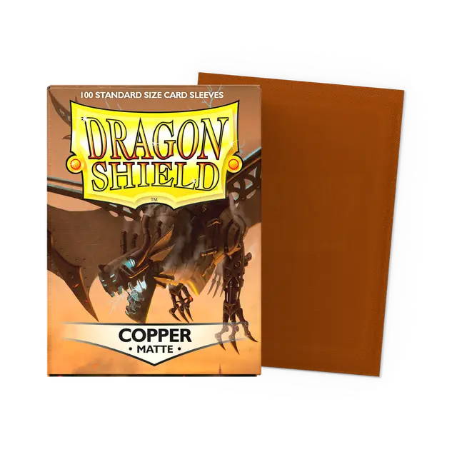 Dragon Shield Standard Size Sleeves Matte Copper (100ct)