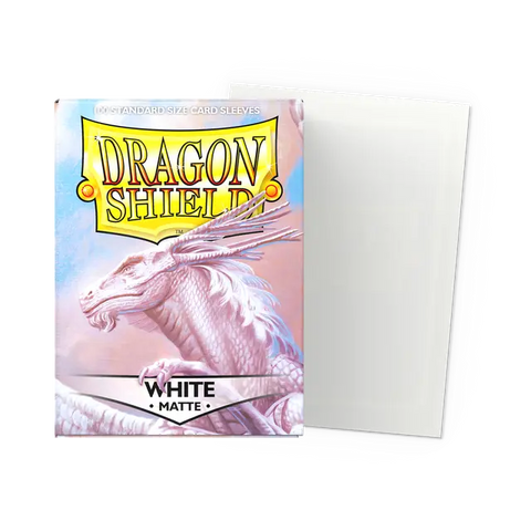 Dragon Shield Standard Size Sleeves Matte White (100ct)