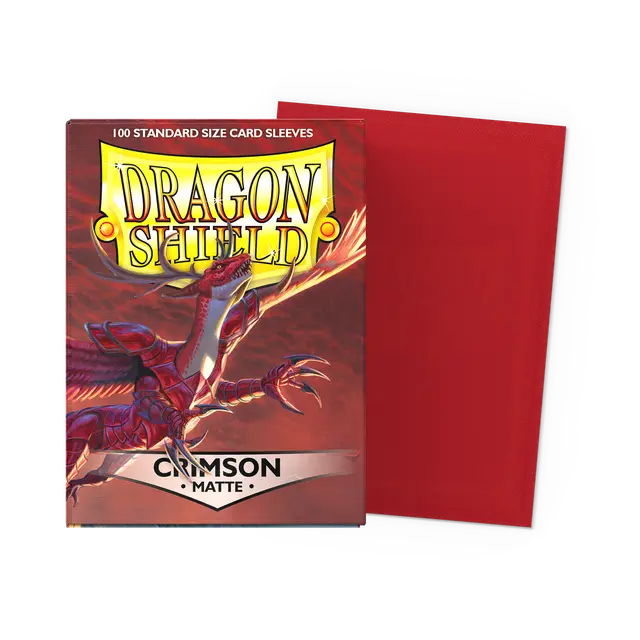 Dragon Shield Standard Size Sleeves Matte Crimson (100ct)