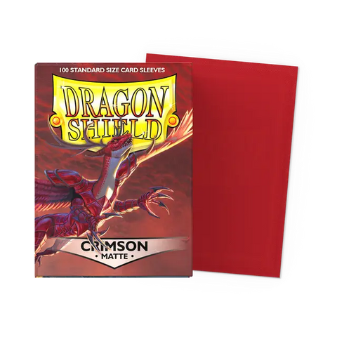 Dragon Shield Standard Size Sleeves Matte Crimson (100ct)