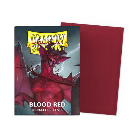 Dragon Shield Standard Size Sleeves Matte Blood Red (100ct)
