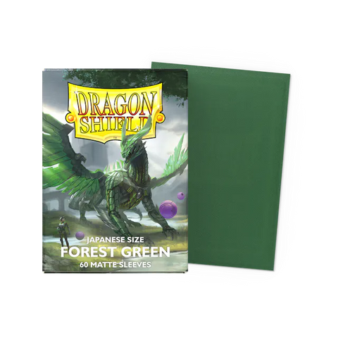 Dragon Shield Japanese Size Sleeves Matte Forest Green (60ct)