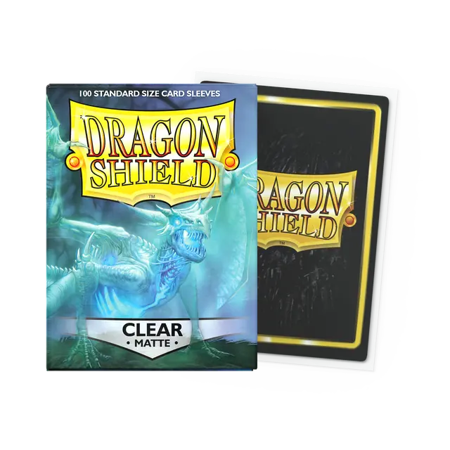 Dragon Shield Standard Size Sleeves Matte Clear (100ct)