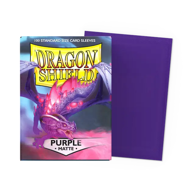 Dragon Shield Standard Size Sleeves Matte Purple (100ct)