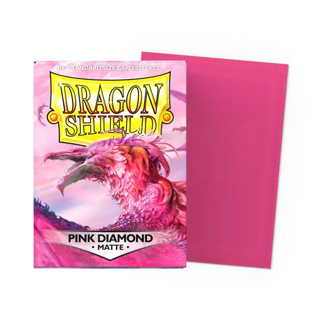 Dragon Shield Standard Size Sleeves Matte Pink Diamond (100ct)