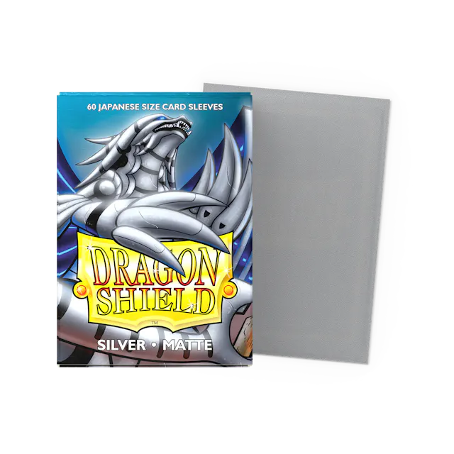 Dragon Shield Japanese Size Sleeves Matte Silver (60ct)