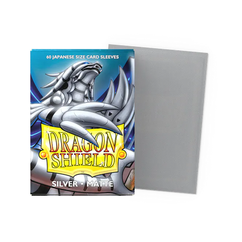 Dragon Shield Japanese Size Sleeves Matte Silver (60ct)