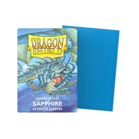 Dragon Shield Japanese Size Sleeves Matte Sapphire (60ct)