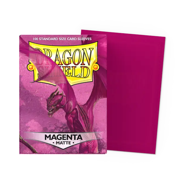 Dragon Shield Standard Size Sleeves Matte Magenta (100ct)