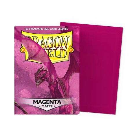Dragon Shield Standard Size Sleeves Matte Magenta (100ct)