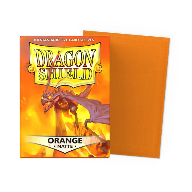 Dragon Shield Standard Size Sleeves Matte Orange (100ct)