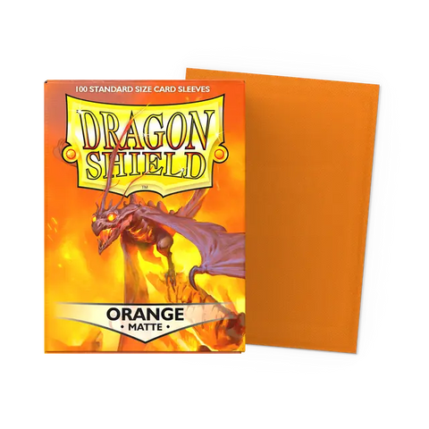 Dragon Shield Standard Size Sleeves Matte Orange (100ct)