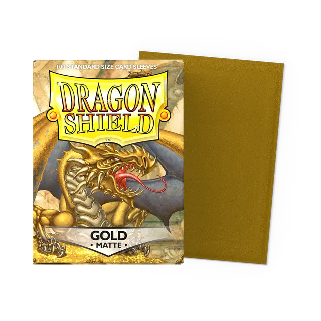 Dragon Shield Standard Size Sleeves Matte Gold (100ct)