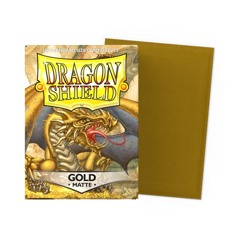 Dragon Shield Standard Size Sleeves Matte Gold (100ct)