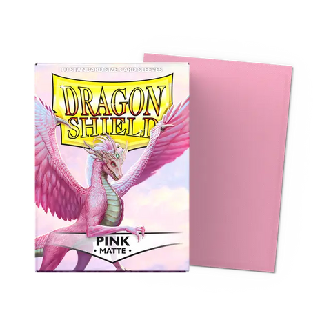 Dragon Shield Standard Size Sleeves Matte Pink (100ct)