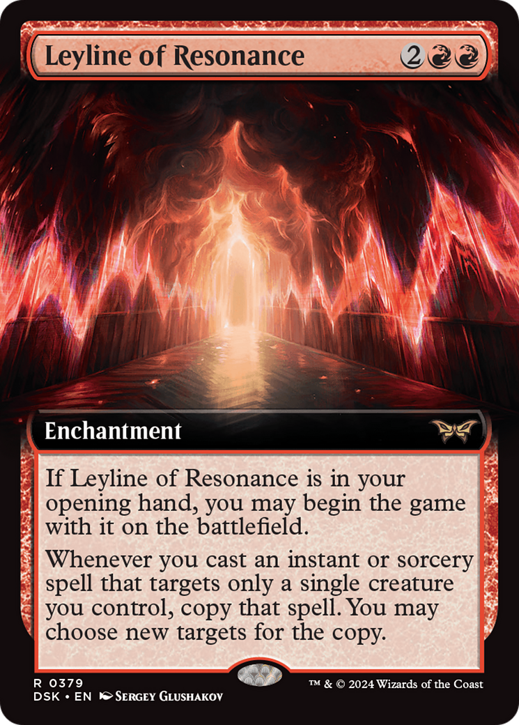 Leyline of Resonance (Extended Art) (DSK-379) - Duskmourn: House of Horror: (Extended Art) Foil