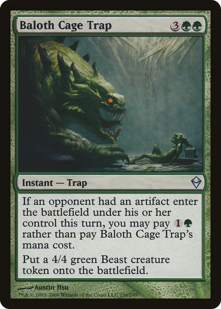 Baloth Cage Trap (ZEN-156)  Foil - Zendikar
