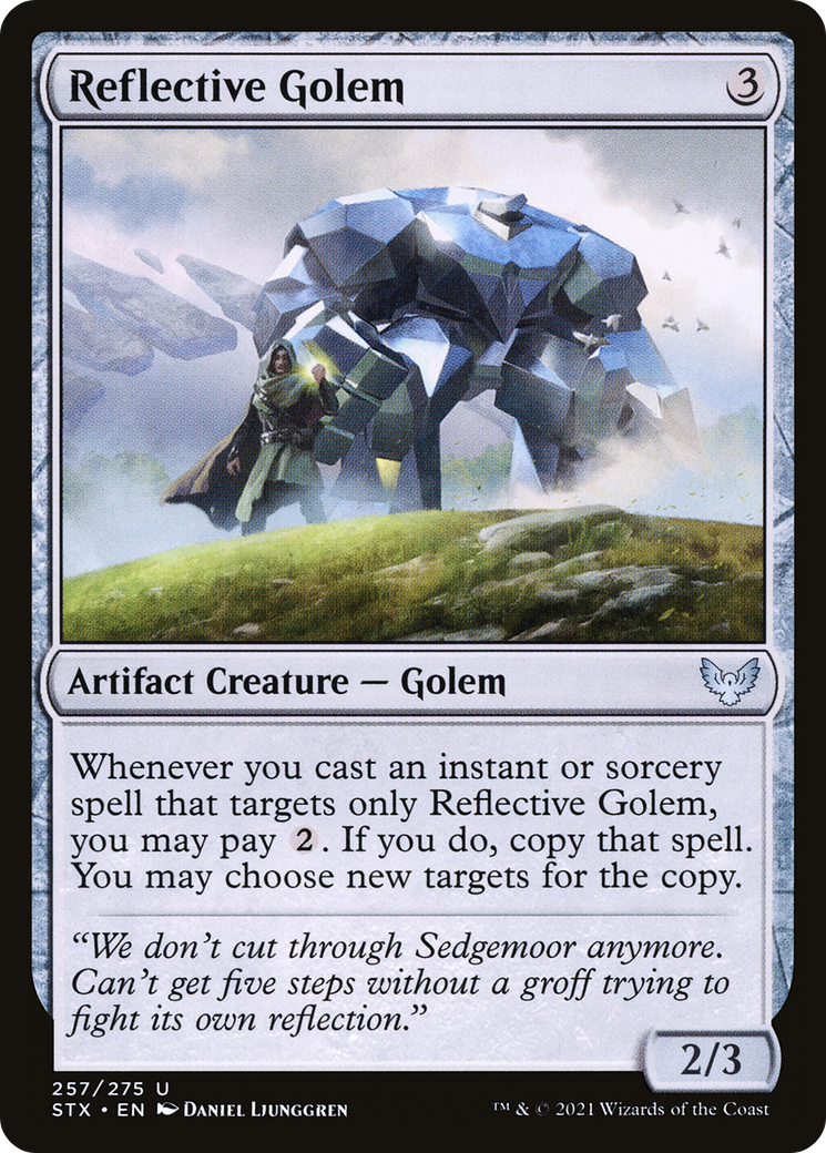 Reflective Golem (STX-257)  - Strixhaven: School of Mages
