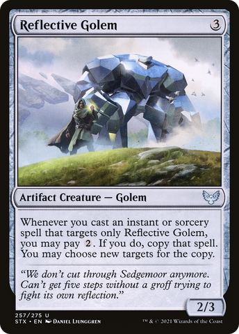 Reflective Golem (STX-257)  - Strixhaven: School of Mages