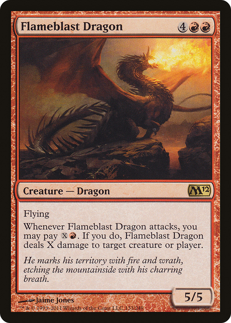 Flameblast Dragon (M12-133)  Foil - Magic 2012