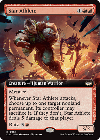 Star Athlete (Extended Art) (DSC-057) - Duskmourn: House of Horror Commander: (Extended Art)