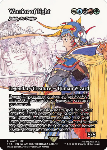 Warrior of Light - Jodah, the Unifier (Showcase) (FCA-017)  - FINAL FANTASY: Through the Ages / Warrior of Light (Borderless)