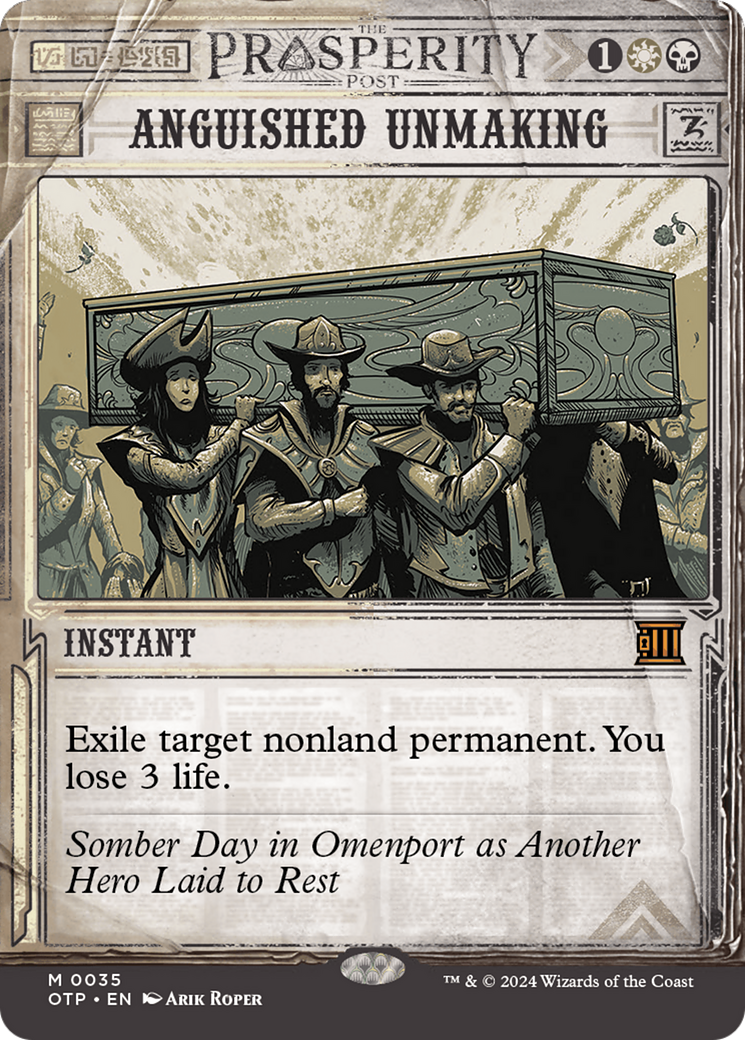 Anguished Unmaking (OTP-035)  - Breaking News: (Showcase) (Borderless)