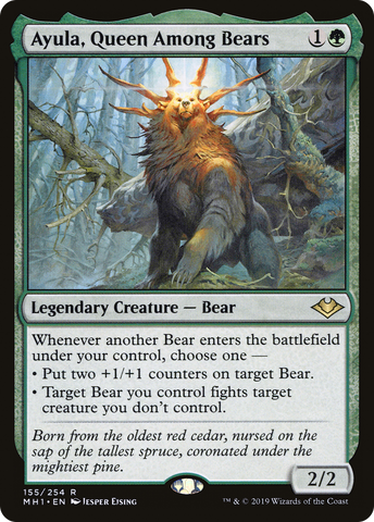 Ayula, Queen Among Bears (MH1-155)  Foil - Modern Horizons