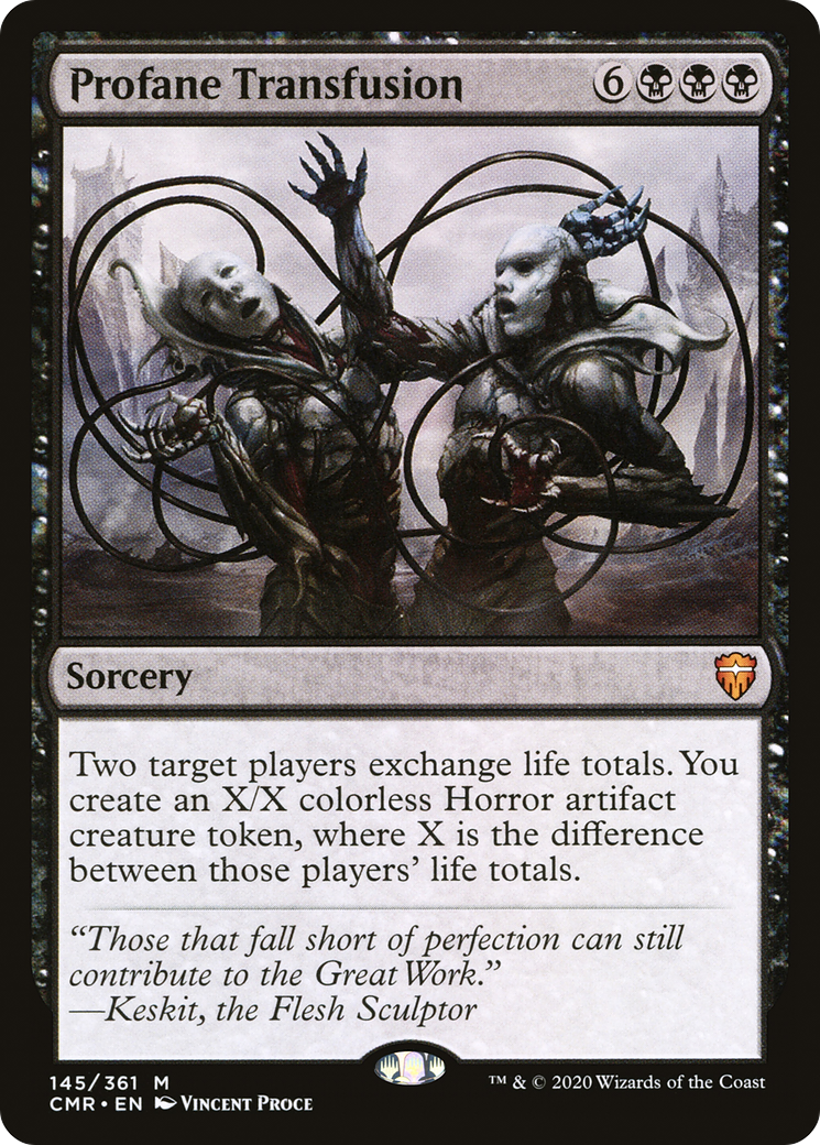 Profane Transfusion (CMR-145)  - Commander Legends